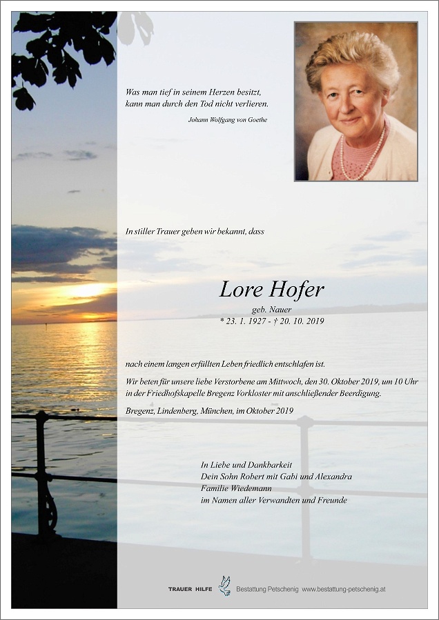Lore Hofer